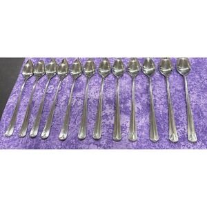 Towle Supreme Stockbridge Ice Tea Spoon Spoons Stainless Steel Korea Set Of 12